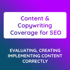 Content & Copywriting Coverage for SEO Webinar
